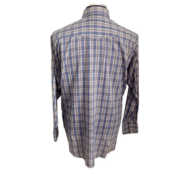 Vtg Dee Cee Mens Plaid Western Shirt 16-1/2 34 Large Pearl Snaps Cowboy Grunge - Picture 3 of 12